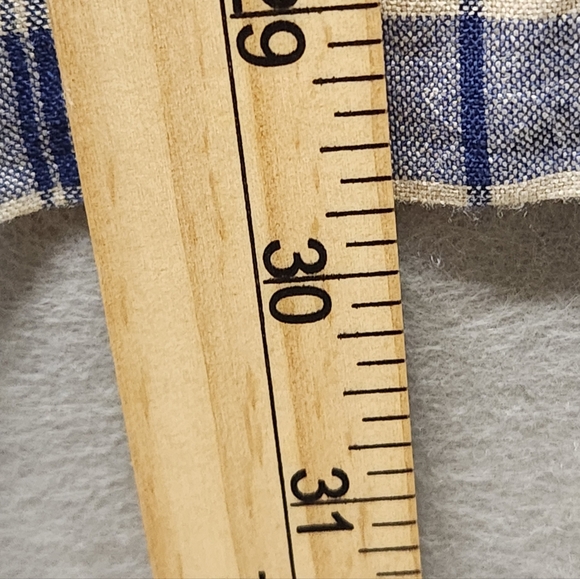 Weatherproof Mens Vintage Navy Peony Button Down Shirt L. Blue Check pattern - Picture 6 of 7